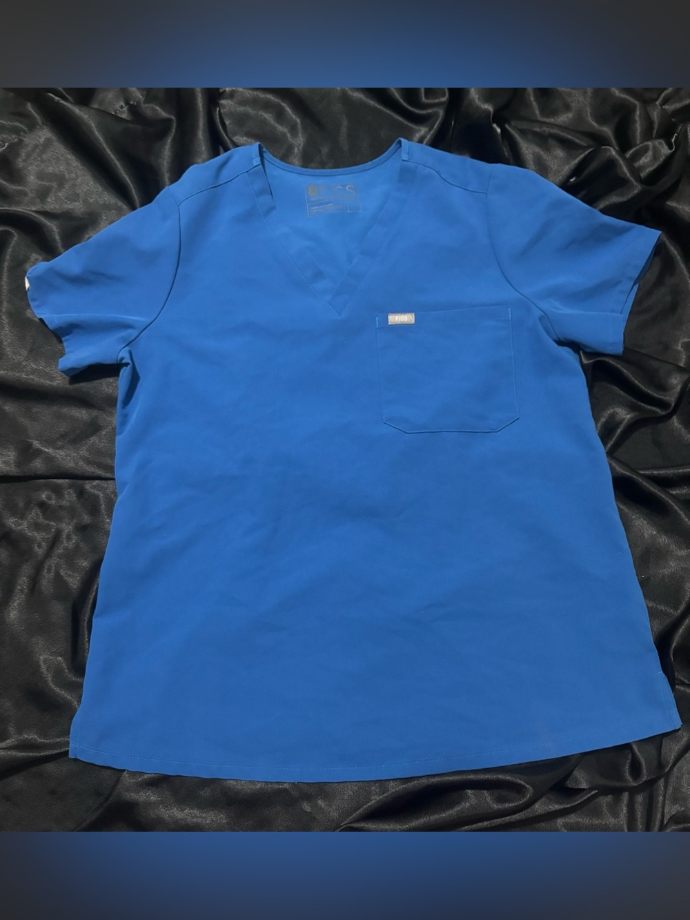 Figs Women’s V-Neck Scrub Top - Royal Blue